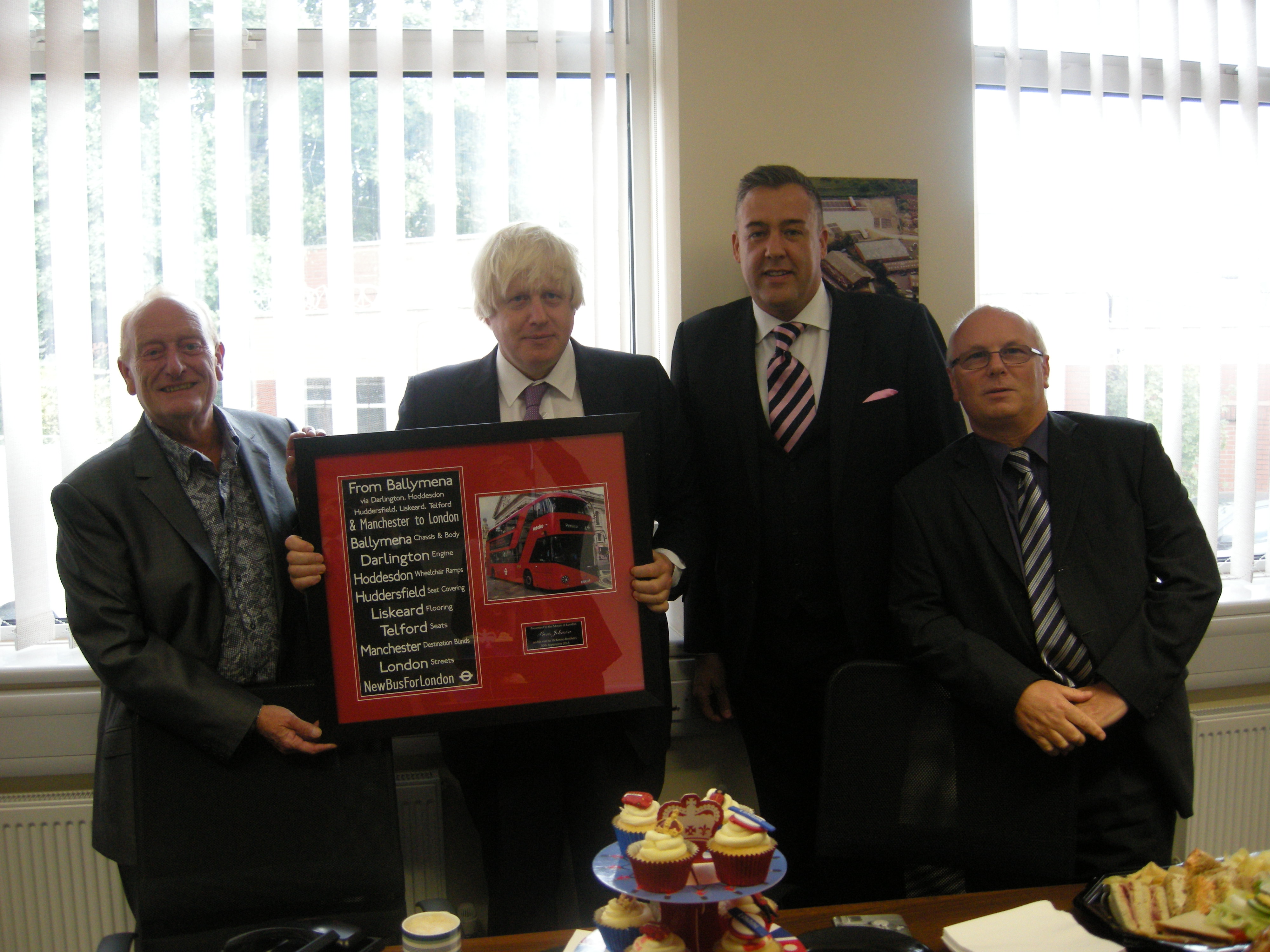 Mayor of London Boris Johnson visits McKenna Brothers (30th Sept 2013)